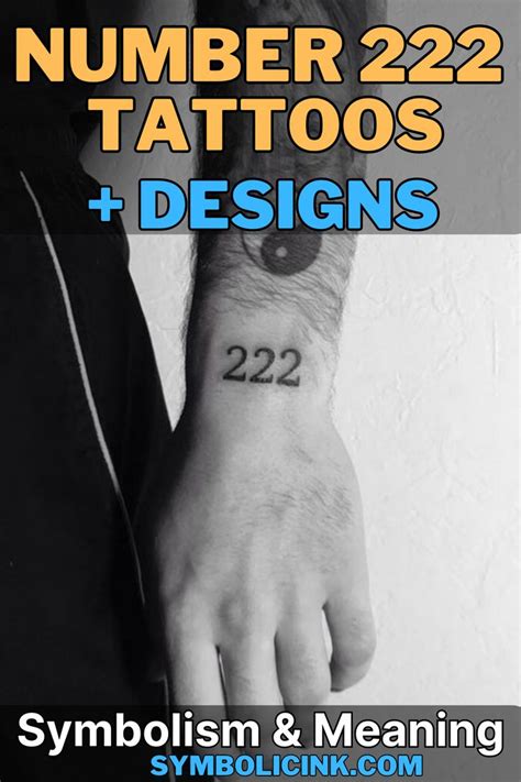 222 tattoo|222 Tattoo Meaning and Symbolism: Decoding the。